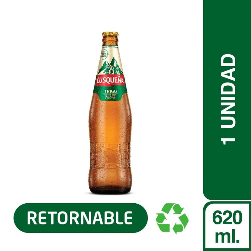 CERVEZA CUSQUEÑA TRIGO BOTELLA 620 ML
